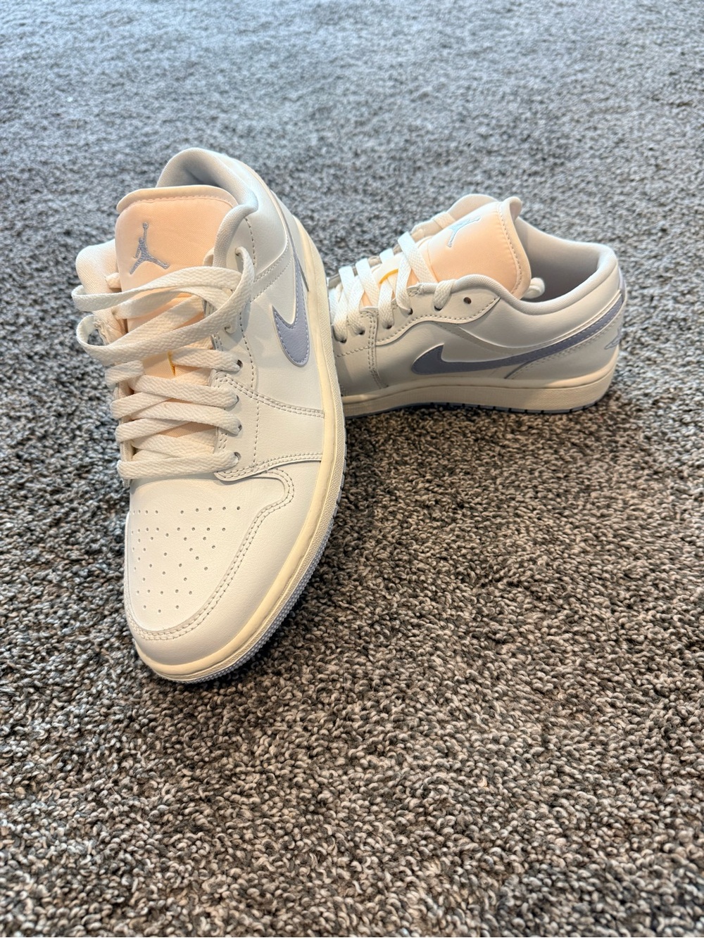 NEW - Size 7M/8.5W - Air Jordan 1 Low Women’s Sail Ghost Sneakers - DC0774-106 - Picture 1 of 9